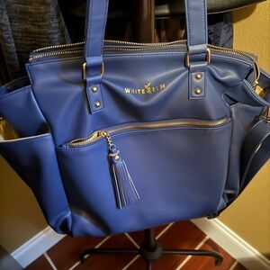 White Elm Gemini Convertible Backpack—Blie